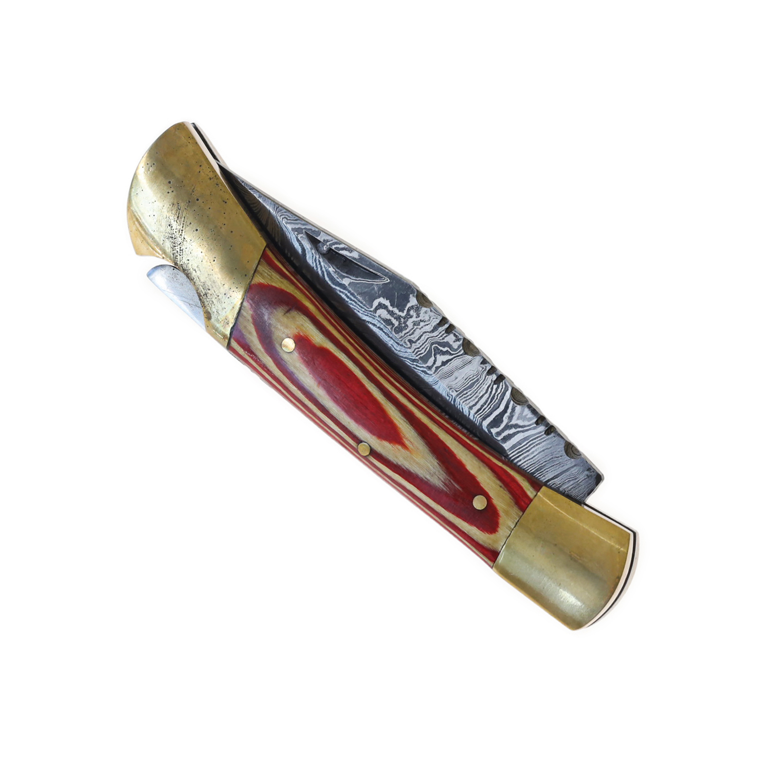 AOB-2311 Damascus Folding Knife 2 AOB-2311 Damascus Folding Knife - Image 2